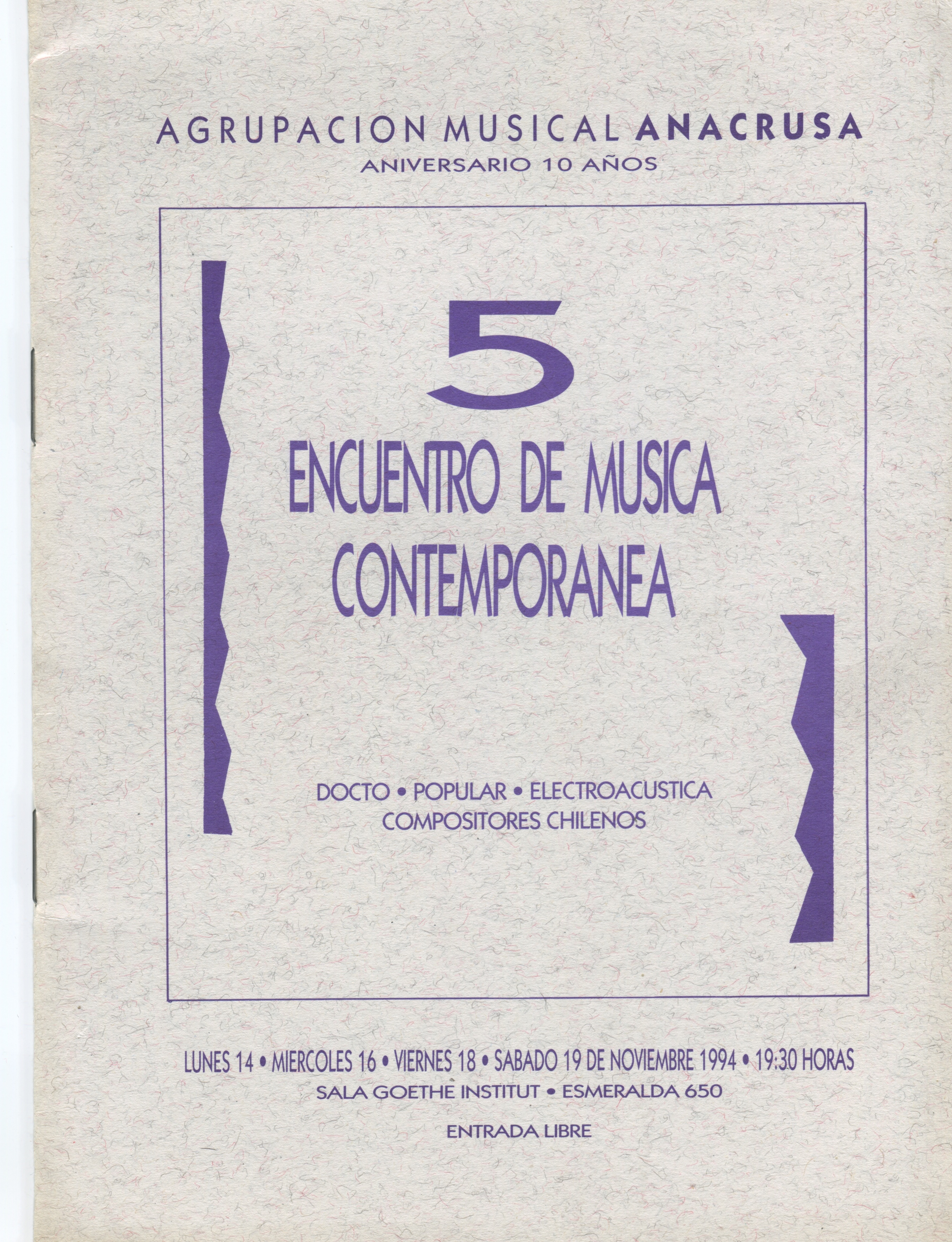 Programa Encuentro 1994